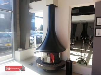 Дровяной камин EVA 992 пристенный со стеклом в Казани