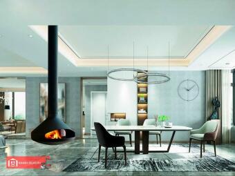 Подвесной дровяной камин Ergofocus со стеклом в Казани