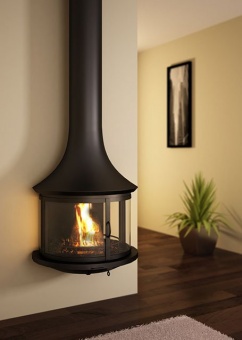 Дровяной камин LEA 998 пристенный со стеклом в Казани