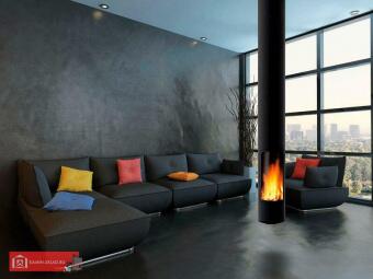 Поворотный дровяной камин Slimfocus в Казани