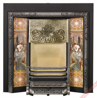 Art Nouveau Tiled Fireplace в Казани
