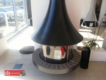 Дровяной камин EVA 992 пристенный со стеклом в Казани