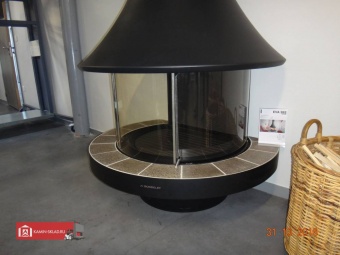 Дровяной камин EVA 992 пристенный со стеклом в Казани