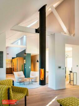 Подвесной дровяной камин Slimfocus  в Казани