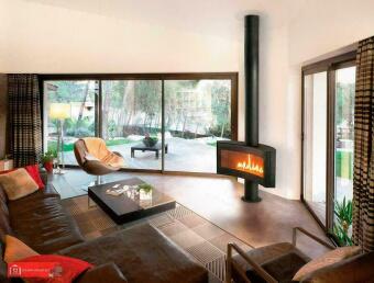 Центральный газовый камин Curvifocus в Казани