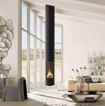 Подвесной дровяной камин Slimfocus со сбалансированной тягой дымохода в Казани