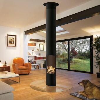 Дровяной камин Slimfocus на основании в Казани