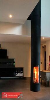 Подвесной дровяной камин Slimfocus со сбалансированной тягой дымохода в Казани