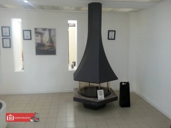 Дровяной камин EOLIA 907 центральный, со стеклом в Казани
