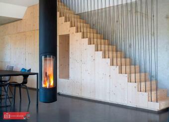 Поворотный дровяной камин Slimfocus в Казани